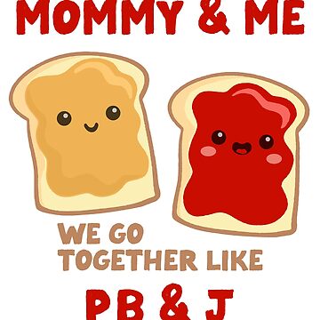 Artwork thumbnail, pb&j mommy & me (strawberry) by mystudiocreate