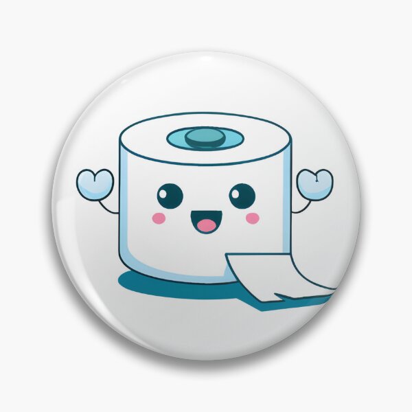 Item preview, Cute Kawaii Chibi Sticker: Toilet Paper designed and sold by Shelley Noel.