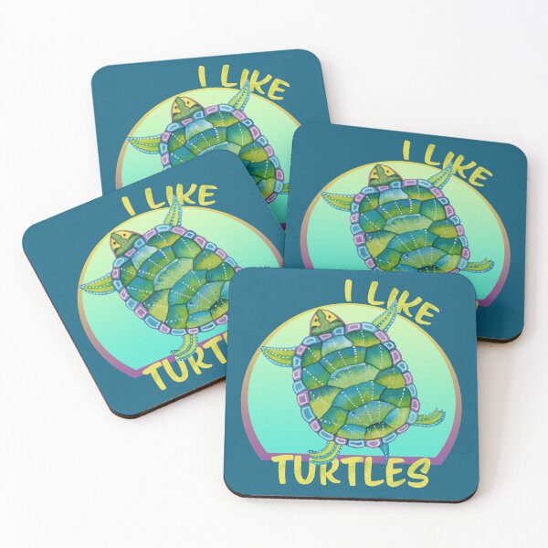 Item preview, I Like Turtles - Green Animal Lover designed and sold by Andreea Dumez.
