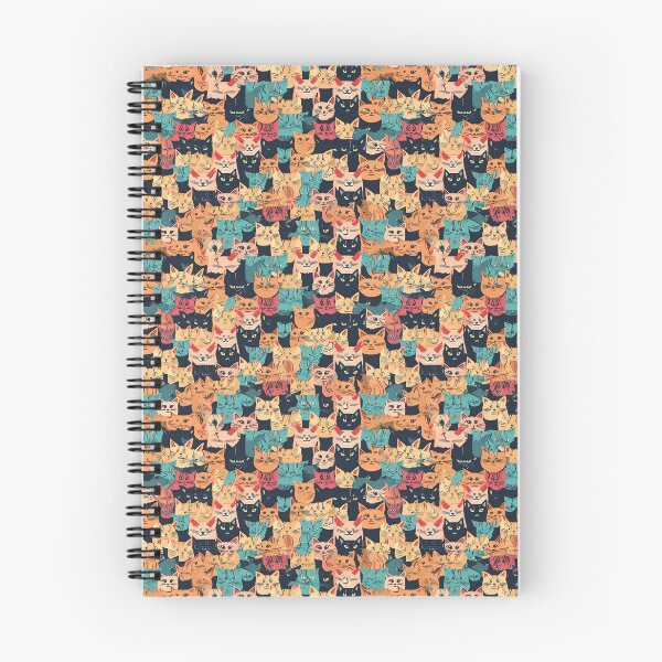 Item preview, Retro 90s Cat Pattern - Vibrant Feline Design for Cat Lovers & 90s Nostalgia Fans designed and sold by Retro-ArtDeco.