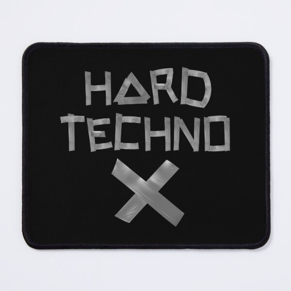 Item preview, Hard Techno Silver tape logo. designed and sold by paulo silveira.