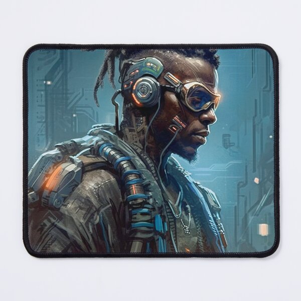Item preview, Afrofuturist Cyber-Warrior designed and sold by dibaster.
