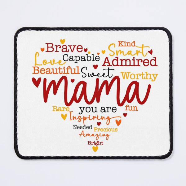 Item preview, Heart-shaped Words Describing Mama designed and sold by clounewcomb.
