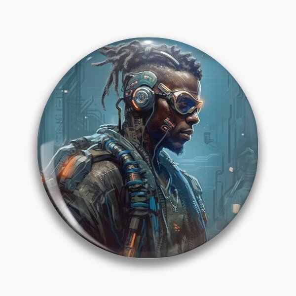 Item preview, Afrofuturist Cyber-Warrior designed and sold by dibaster.