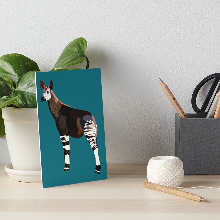 O is for Okapi  Art Print for Sale by thezoogirl
