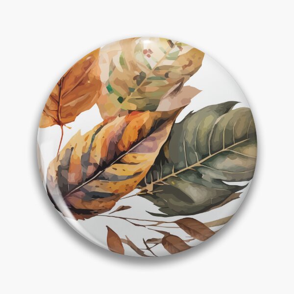 Item preview, A Muted Painting of Fallen Leaves - Watercolor Leaves and Trees designed and sold by GVRDesign.