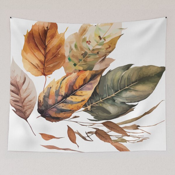 Item preview, A Muted Painting of Fallen Leaves - Watercolor Leaves and Trees designed and sold by GVRDesign.