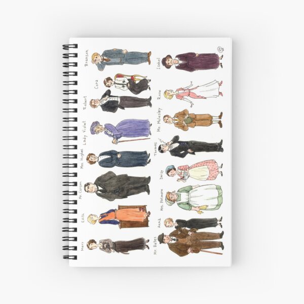Downton A. Portraits Spiral Notebook