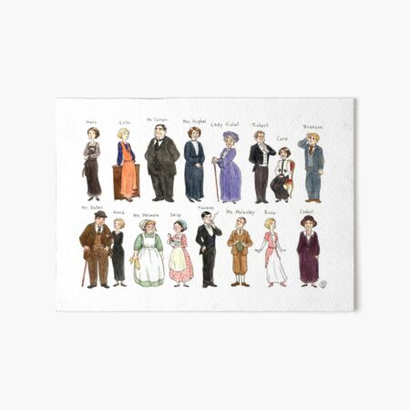 Downton A. Portraits Art Board Print