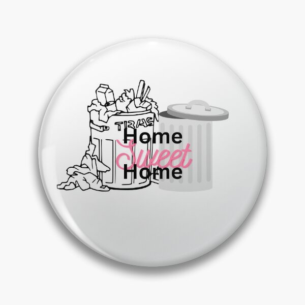 Item preview, Home Sweet Home Trash Can designed and sold by OldSoulInspired.