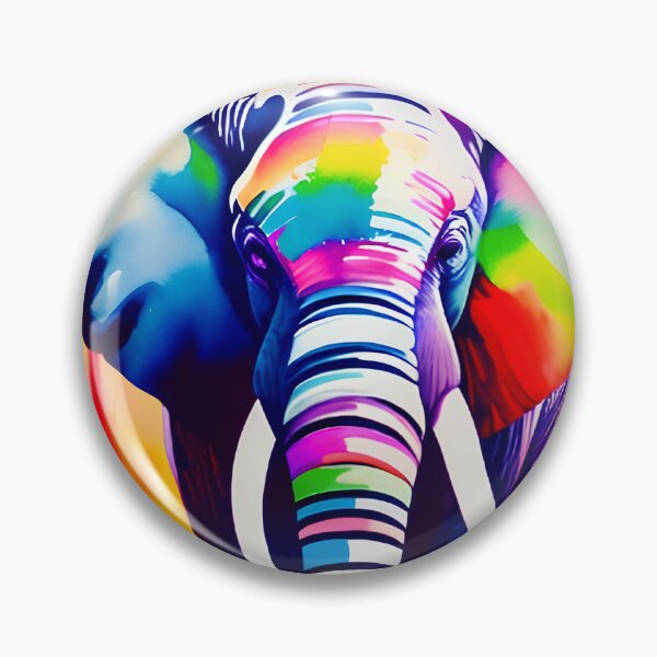 Item preview, Abstract colour splash elephant; perfect gift for animal lovers designed and sold by erzypher.