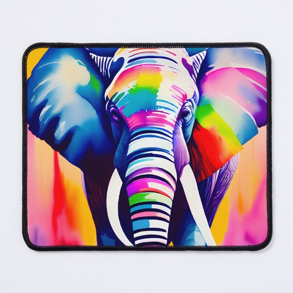 Item preview, Abstract colour splash elephant; perfect gift for animal lovers designed and sold by erzypher.