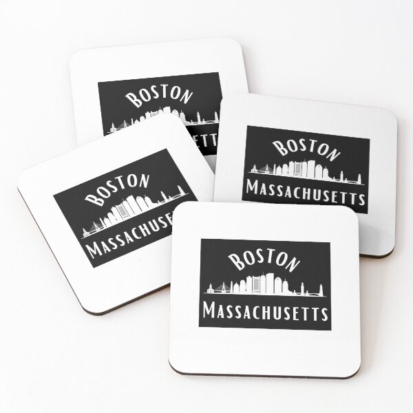 Item preview, Boston Massachusetts - black designed and sold by jechaiyells.