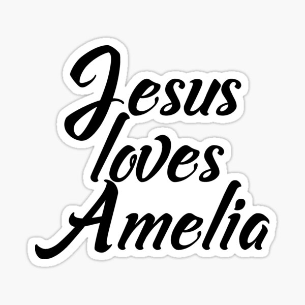 Item preview, Jesus loves Amelia designed and sold by Shalomjoy.
