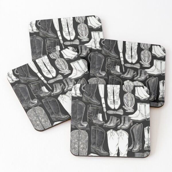 Item preview, Cowboy Boots Knolling Art | Illustration | Black & White | 8K | designed and sold by Hazmat-AI7.