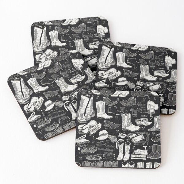 Item preview, Cowboy Boots Knolling Art | Illustration | Black & White | 8K | designed and sold by Hazmat-AI7.