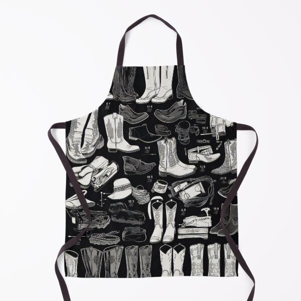 Item preview, Cowboy Boots Knolling Art | Illustration | Black & White | 8K | designed and sold by Hazmat-AI7.