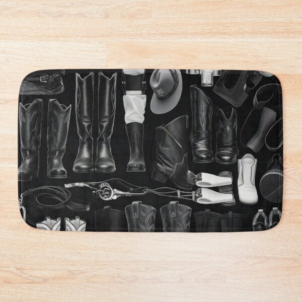 Item preview, Cowboy Boots Knolling Art | Illustration | Black & White | 8K | designed and sold by Hazmat-AI7.
