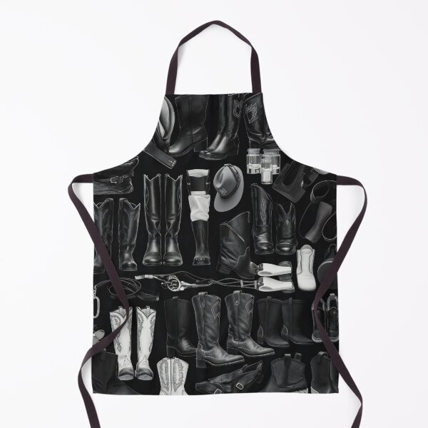 Item preview, Cowboy Boots Knolling Art | Illustration | Black & White | 8K | designed and sold by Hazmat-AI7.