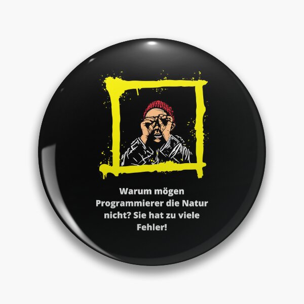 Item preview, Warum mögen Programmierer die Natur nicht? Sie hat zu viele Fehler! (programmers humor | on a black background) designed and sold by RM-Journey.