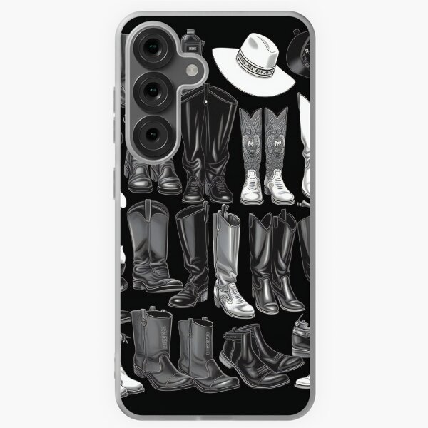 Item preview, Cowboy Boots Knolling Art | Illustration | Black & White | 8K | designed and sold by Hazmat-AI7.
