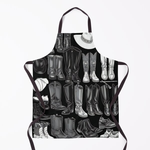 Item preview, Cowboy Boots Knolling Art | Illustration | Black & White | 8K | designed and sold by Hazmat-AI7.