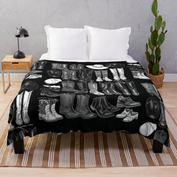 Item preview, Cowboy Boots Knolling Art | Illustration | Black & White | 8K | designed and sold by Hazmat-AI7.