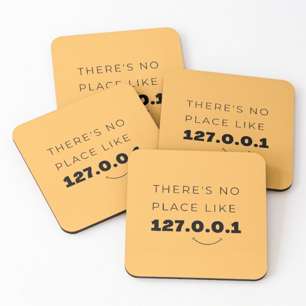 Item preview, There's no place like 127.0.0.1 (Tech Humor | on a yellow background) designed and sold by RM-Journey.