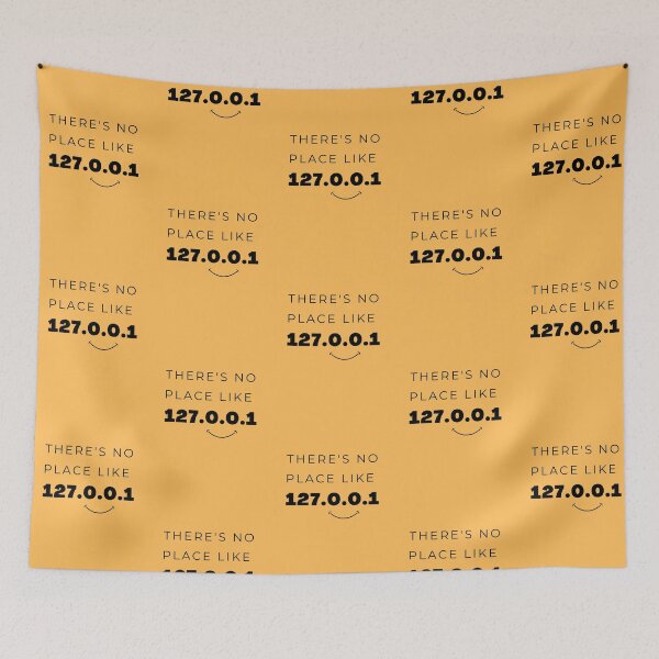 Item preview, There's no place like 127.0.0.1 (Tech Humor | on a yellow background) designed and sold by RM-Journey.
