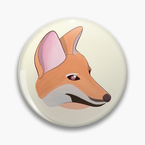 Item preview, fox profile with background | Cute fox with background | Kawaii fox | Red fox profile designed and sold by LufikamiDesign.
