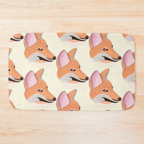 Item preview, fox profile with background | Cute fox with background | Kawaii fox | Red fox profile designed and sold by LufikamiDesign.