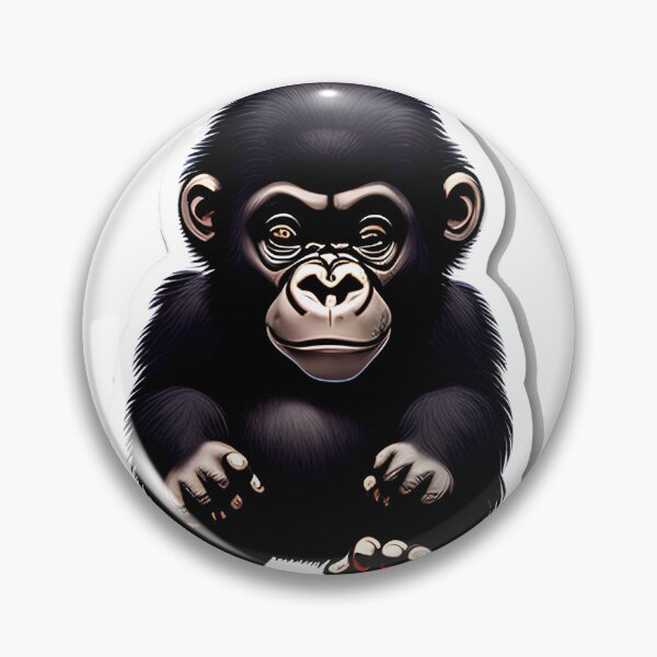 Item preview, Super Cute Baby Gorilla designed and sold by DeepSeeAI.