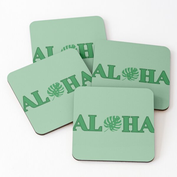 Item preview, aloha with monstera design green designed and sold by maplunk.