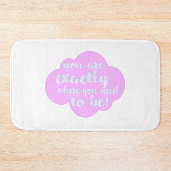 Item preview, You Are Exactly Where You Need To Be! Pastel Pink Motivational Aesthetic Cloud Quote  designed and sold by inherflopera.