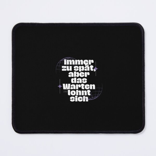 Item preview, Immer zu spät, aber das Warten lohnt sich (with minimalist design) designed and sold by RM-Journey.