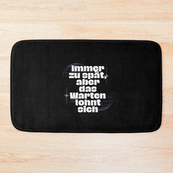 Item preview, Immer zu spät, aber das Warten lohnt sich (with minimalist design) designed and sold by RM-Journey.