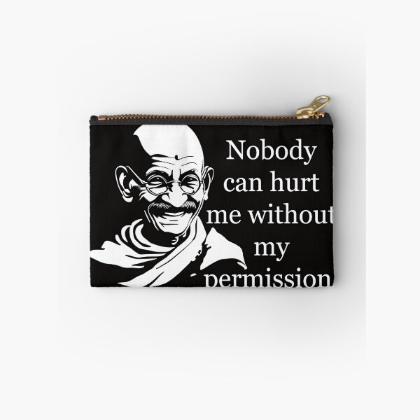 Item preview, Copy of Gandhi: Nobody can hurt me without my permission designed and sold by JoanNinjaHen.