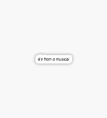 Pegatina es de un musical
