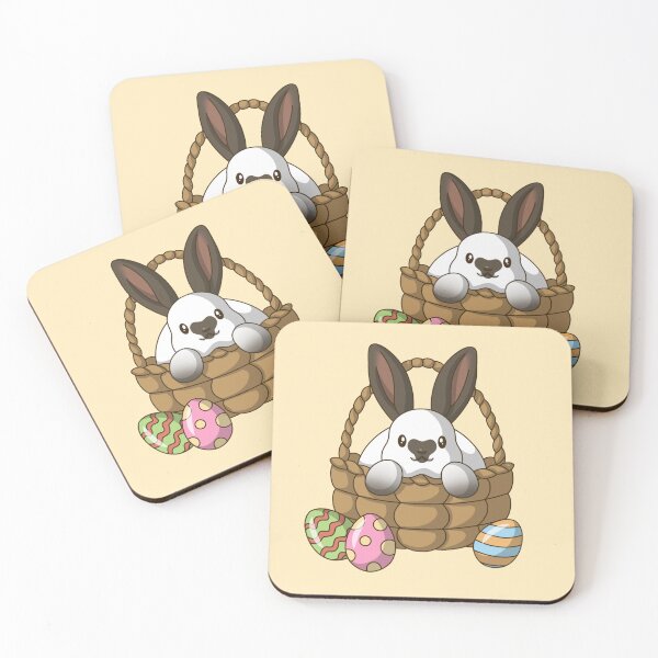 Item preview, Fluffer the Bunny in Easter Basket designed and sold by Kyna Arts.