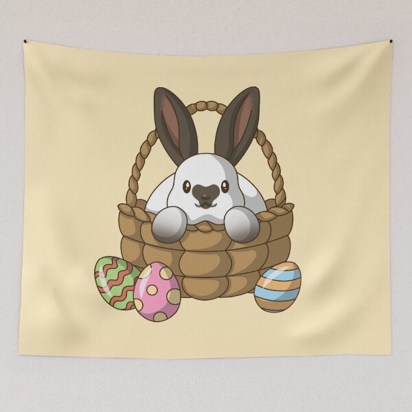 Item preview, Fluffer the Bunny in Easter Basket designed and sold by Kyna Arts.