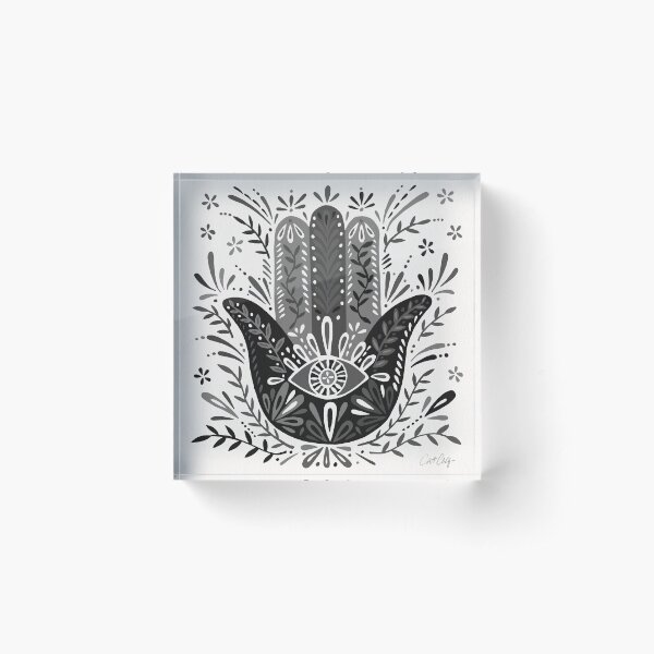Item preview, Hamsa Hand – Black & Grey Palette designed and sold by Cat Coquillette.
