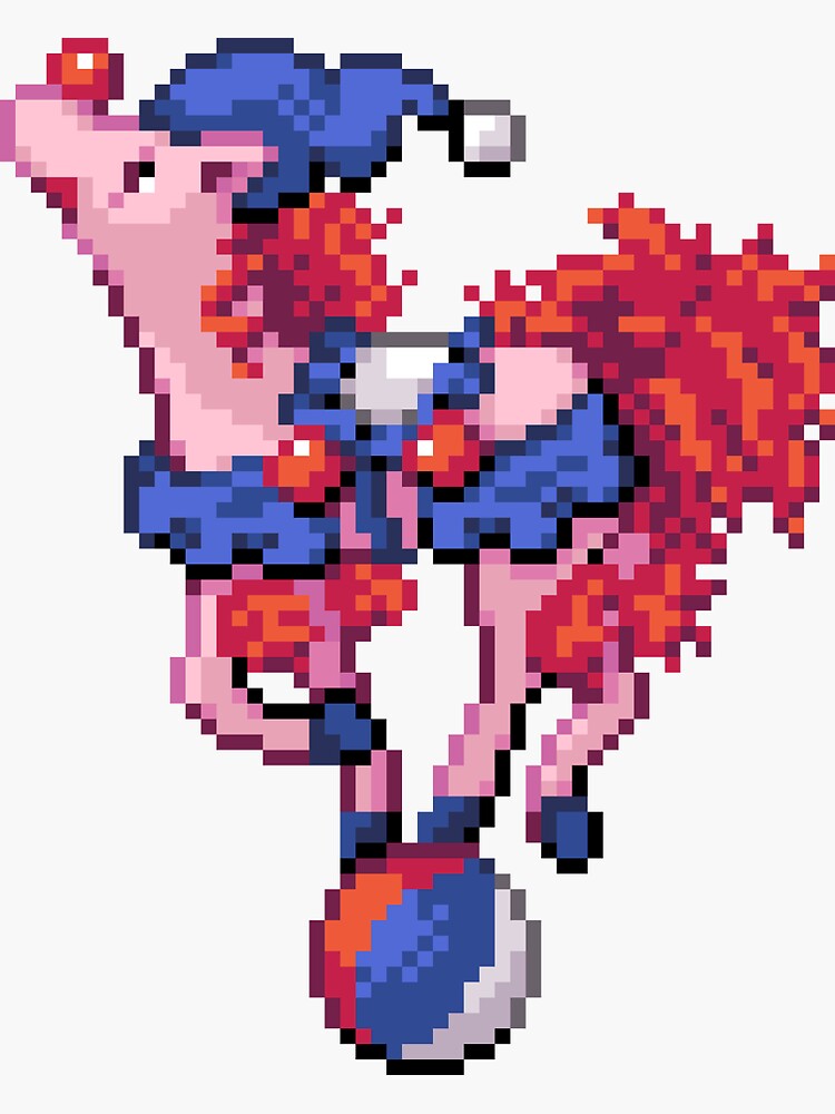 Circus Pony Pixel Art Sticker for Sale by PeriPixel