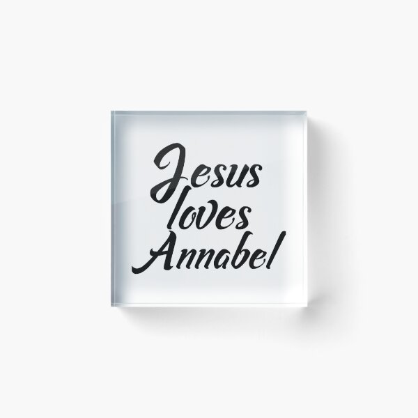 Item preview, Jesus loves Annabel designed and sold by Shalomjoy.