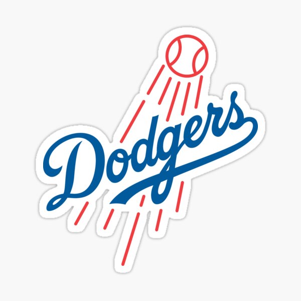 LA Dodgers Baseball Ghost Sticker – Made by Chanamon