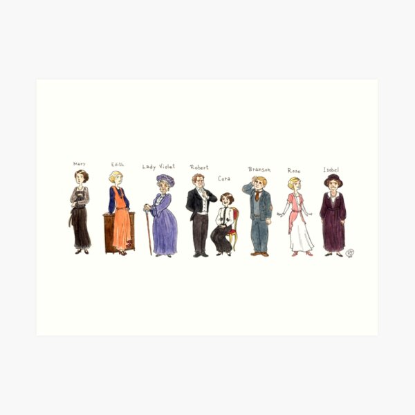 Downton-upstairs Art Print
