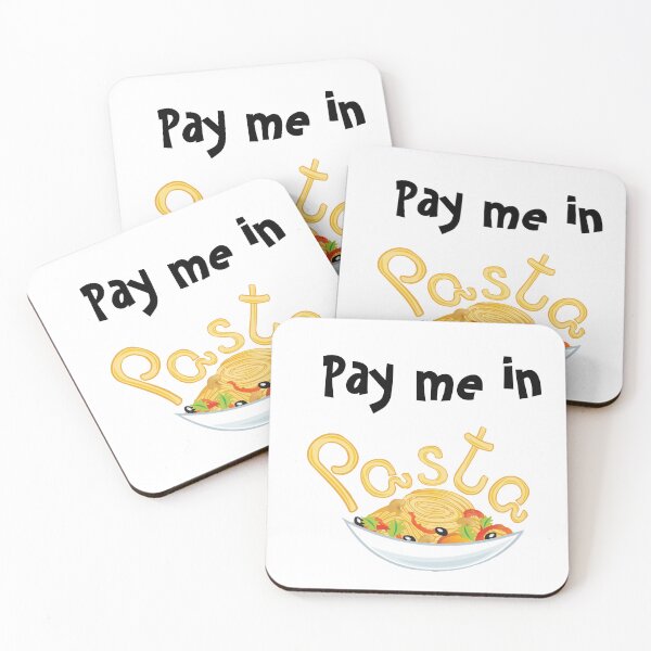Item preview, Pay Me In Pasta t- shirt designed and sold by Designs248877.