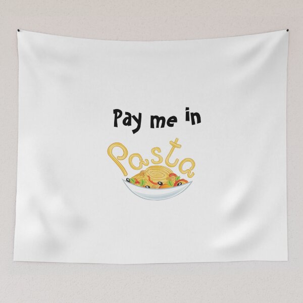 Item preview, Pay Me In Pasta t- shirt designed and sold by Designs248877.