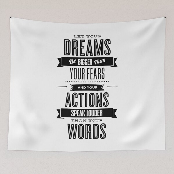 Item preview, Let Your Dreams Be Bigger Than Your Fears and Your Actions Speak Louder than your Words designed and sold by MotivatedType.