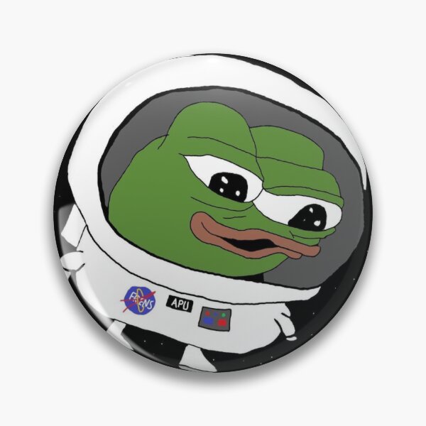 Item preview, Apu Apustaja astronaut meme spacewalk gm good morning frens Pepe Peepo Helper  designed and sold by luckybeggar.