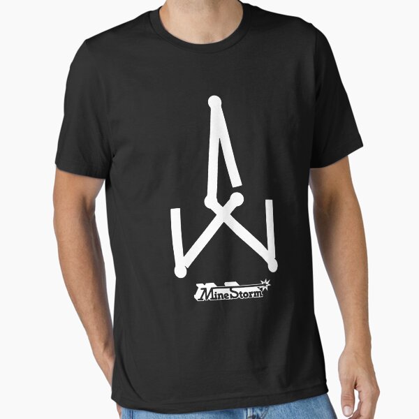 Item preview, Vectrex MineStorm Ship Vector Black & White  designed and sold by artcloud.